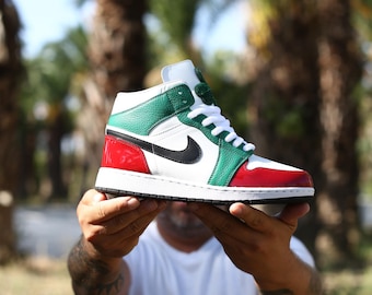 Handmade Italian Leather Sneakers, Custom Men's Trainers