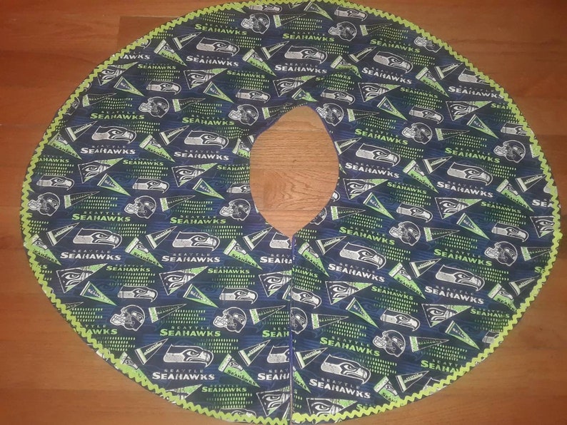 Seattle Seahawks Christmas Tree Skirts home decor Holidays gift Christmas gift 12th man football