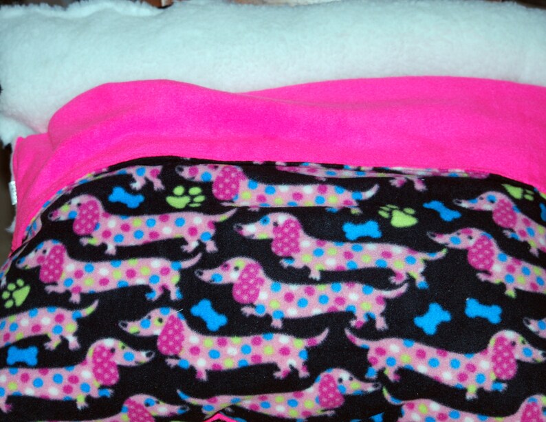 Dachshund Snuggle Sleeping Bag 30 inches by 30 inches made and Etsy