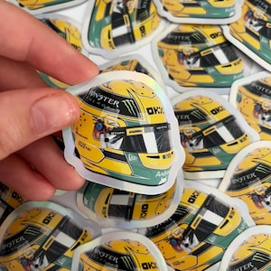 Adesivo casco Oscar Piastri 81 2024 per laptop ipad F1 Mclaren