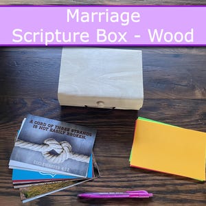 Marriage Scriptures Gift Box Faith based Blessing Box Christian Marriage Bible Verse Keepsake Bible Married Couples Encouragement Wedding