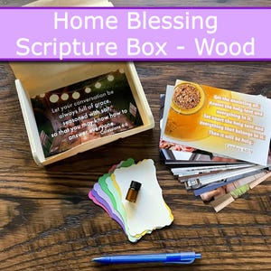 Bless Your Home Scripture Prayer Card Box Set Christian Bible Verse Gift Home Decor Christian Gift Christian House Blessing a Home