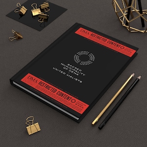 DEMA Label Hardcover Journal, Twenty One Pilots Notebook, DEMA Journal, Matte Diary, Music Fan Gift, Band Merchandise