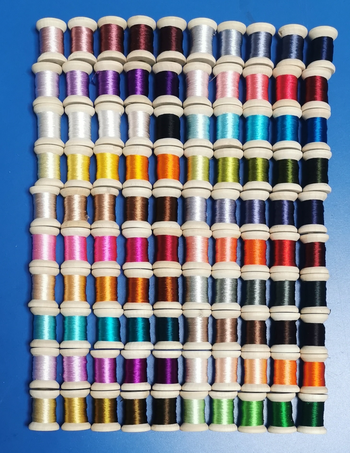 100 spools natural mulberry silk embroidery threads floss DIY craft