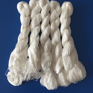 5pcs Chinese natural mulberry silk embroidery floss threads for hand embroidery UNDYED