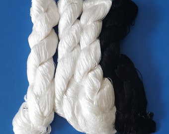 100%シルク糸 // アンティーク刺繍縫い糸 本物の純粋なシルク