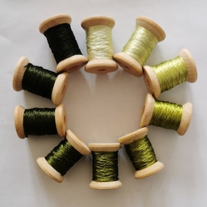 10 spools natural mulberry silk embroidery threads floss DIY craft 44#