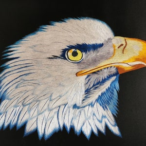 Chinese Handmade Silk Embroidery Eagle Painting Wall Decor Suzhou Embroidery