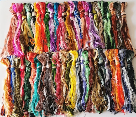 Maulbeerseide Stickgarn - 7 Spulen 100% Naturseide