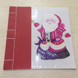 Chinese folk art Santa Claus paper-cut boolket home decor Xmas decoration