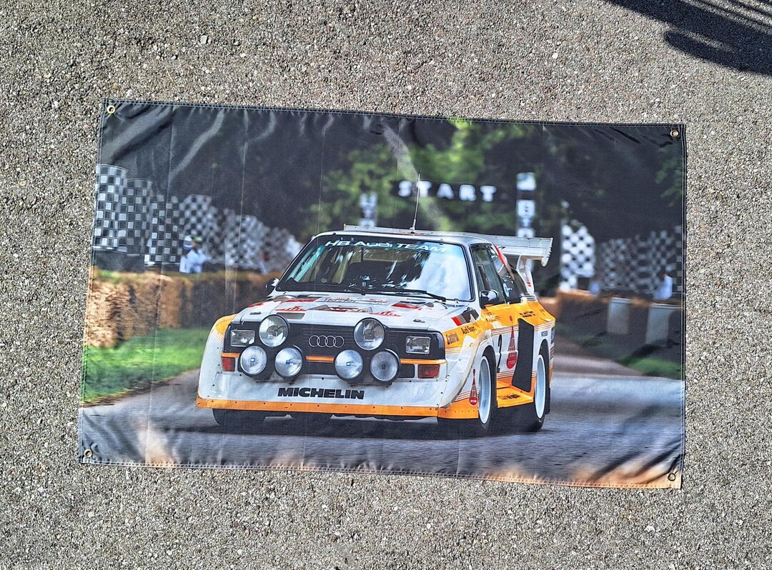 AUDI QUATTRO S1 Racing Rally Flag Merchandise - Etsy