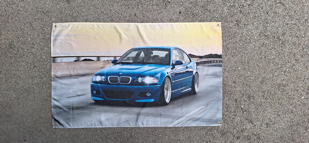 BMW E46 M3 Tuning Flag Merchandise - Etsy