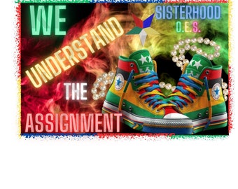 OES, Chucks and Pearls, Understand the Assignment PNG, Sublimation, Digital File, Kamala Harris, Political Statement, Election 2024