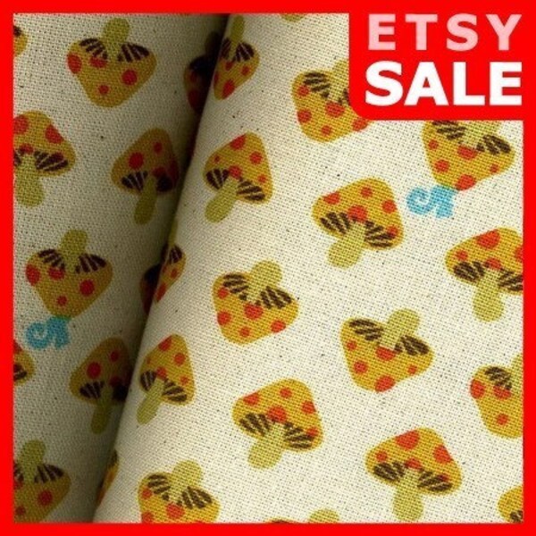 SALE-Lovely Mushroom with Squirrel Yellow-EK-QS27503A