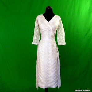 New Lower Price Ice Blue 1950s Bombshell Party Dress with Train/Bustle