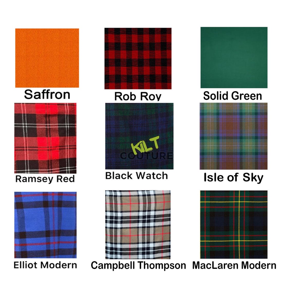 Scottish Tartan Fabric by the Yards 54" Wide Acrylic Wool Material ...