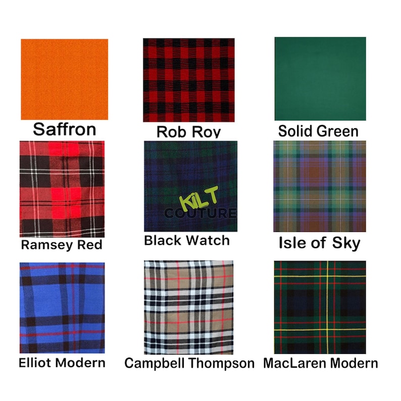 Scottish Tartan Fabric by the Yards 54" Wide Acrylic Wool Material ...