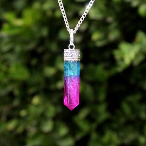 Aura Quartz Point Necklace
