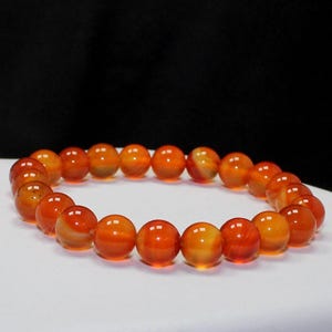 Natürliches Karneol Perlenarmband
