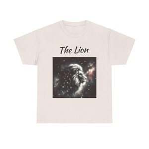 Leo Lion Tee, Zodiac Shirt, Astrology Top, Horoscope Gift, Lion Graphic Tee, Birthday Present