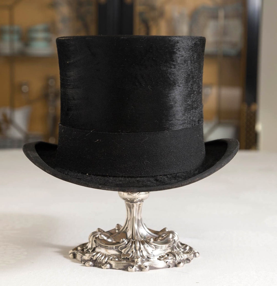 Victorian French Beaver Skin Top Hat - Etsy