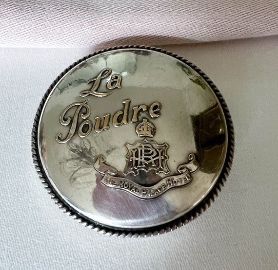 Antique Royal Palace Hotel, Silver Plate Powder B… - image 1