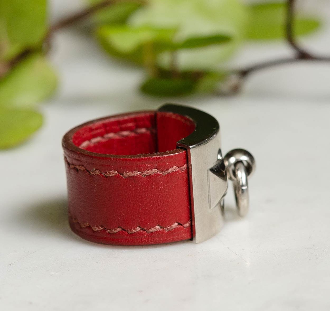 Hermés Collier De Chien Leather Ring, Vintage Hermés - Etsy