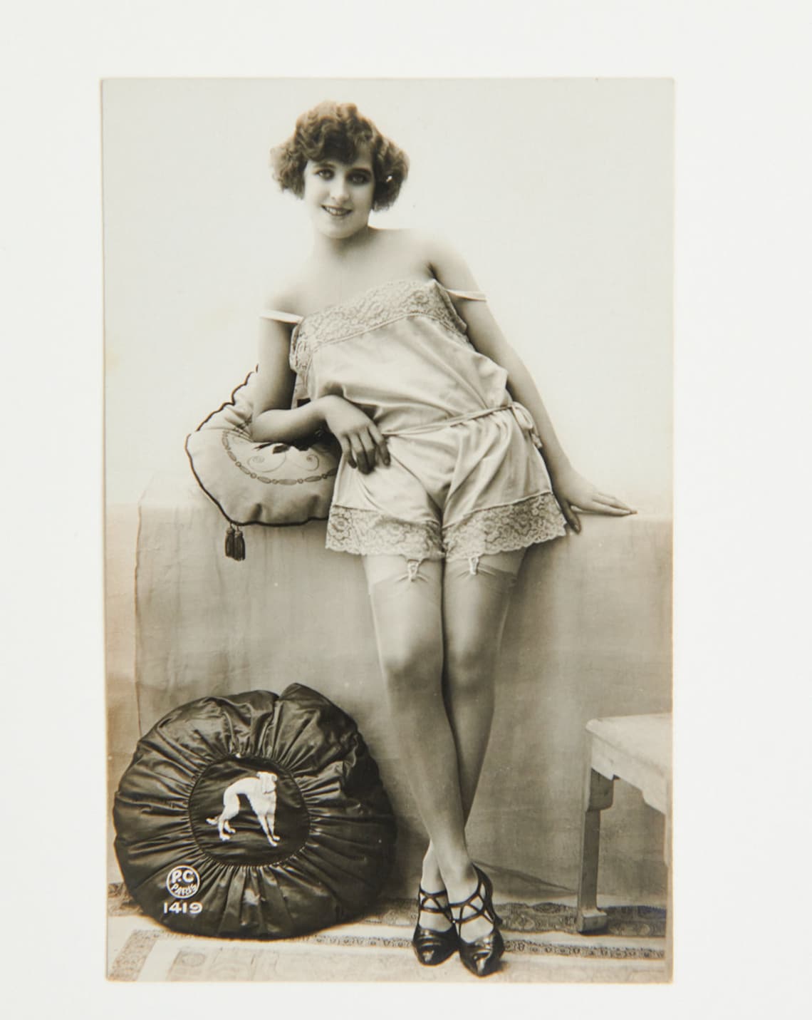 Set of 5 C. 1920s French Risque Flapper Woman Postcards - Etsy