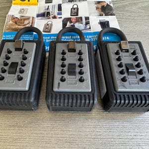 Supra Key Lock Boxes - Set Your Own Code! (Set of 3) - k