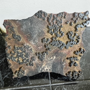 Antieke Indiase houten textielstempel – Groot met de hand gesneden stoffen drukblok – Rustieke muurkunst of stempelgereedschap -j