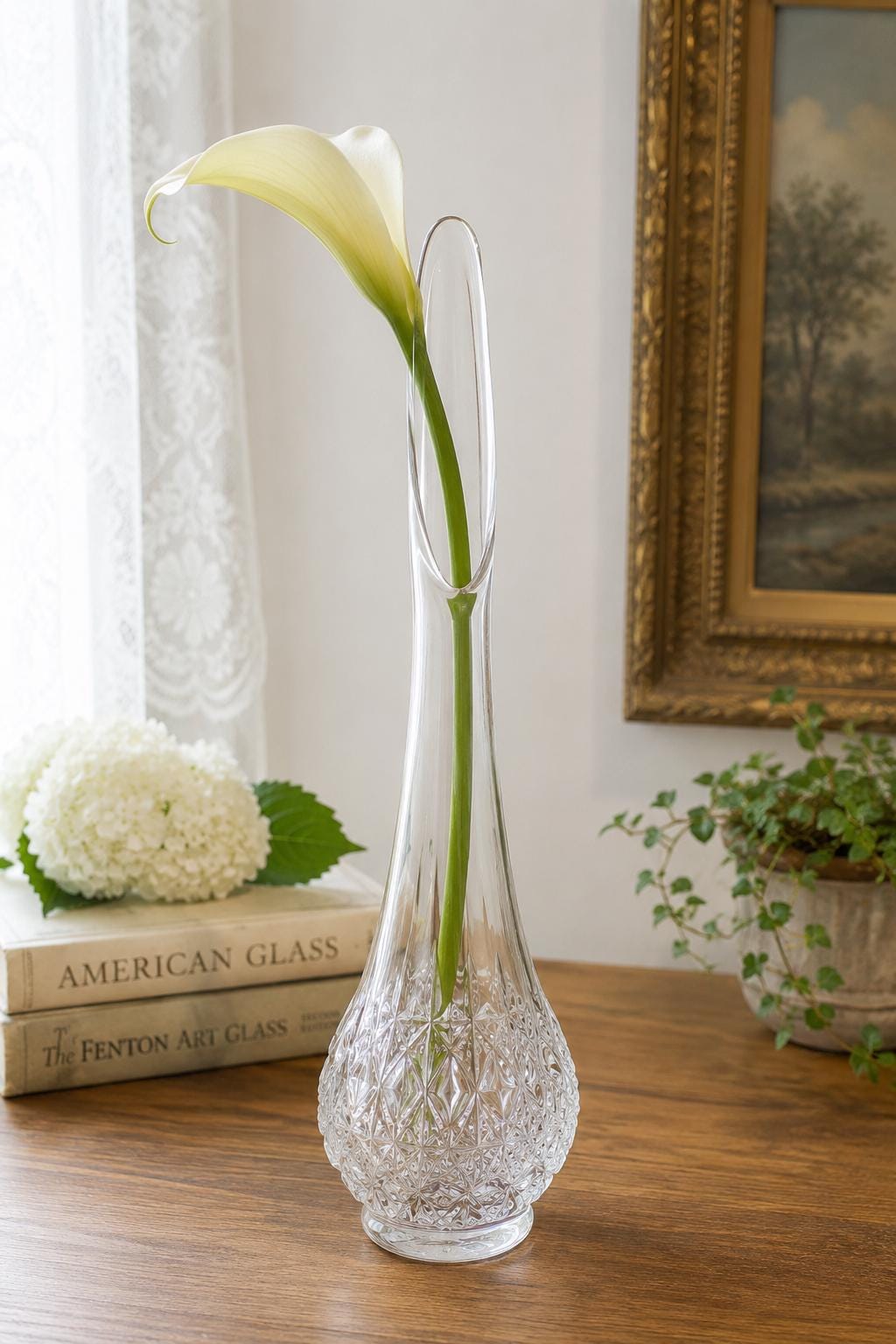 Vintage Art Deco Tall Vase - Etsy