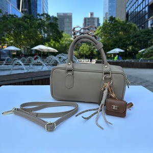 Leather Purse, Top Handle Bag, Timeless Leather Shoulder Bags, Small Tote Bag, Minimal Leather Handbags, Italian Genuine Leather Bag,