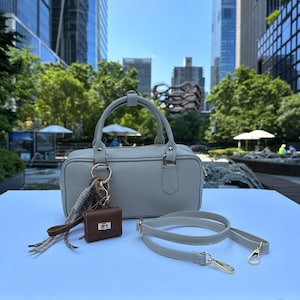 Leather Purse, Top Handle Bag, Italian Leather Shoulder Bags, Small Tote Bag, Minimal Leather Handbags, Italian Genuine Leather Bag,