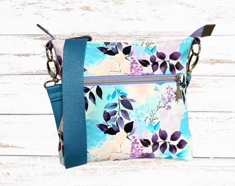 Umhängetasche aus buntem Kunstleder, handgefertigte, stilvolle Tasche für kreative Unternehmerinnen – Perfekt für den Alltag