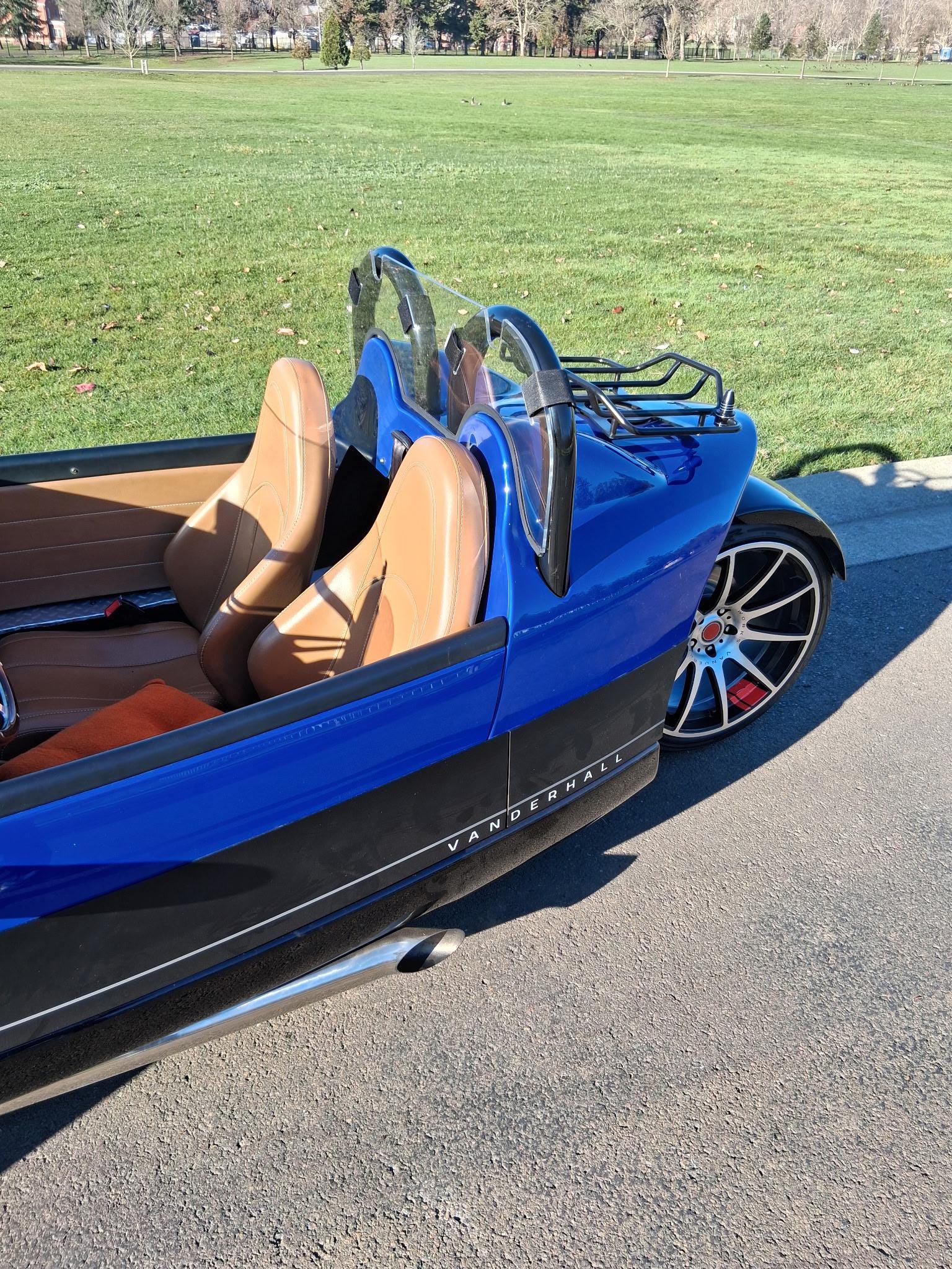 Vanderhall Autocycle Rear Mount Wind Deflector Windblocker for All