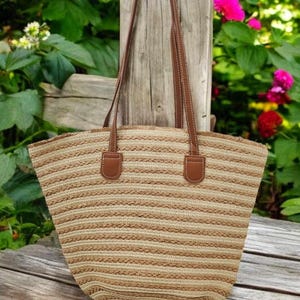 Boho Chic gewebte Einkaufstasche | Stilvoll, geräumig und bereit für jeden Anlass