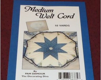Cordón de ribete mediano de 3/8" - 10 yardas