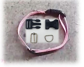 Herrajes para collar de perro ajustables y patrón de video