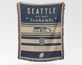Setattle Seahawks Webdecke im Vintage-Stil / Retro Football Idee / NFL Team Dekoration / Klassisches Football Fan Geschenk