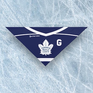 Toronto Maple Leafs Comfy Dog Bandana / Pet Bandana / Hockey Pet Accessories / NHL Pet Wear / Pet Hockey Jersey
