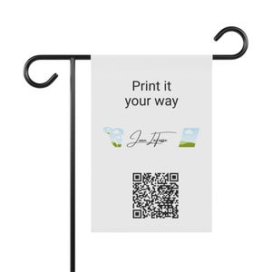 Garden Banner, Personalized Promo Yard Flag by Jean LaTasse, Jean&#39;s World Design, Enjoy Life Gifts, House Banner Decoration, Outdoor Banner