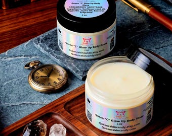 Men's Collection Glow Up Body Balm Glaze: Silky Glowing Skin Moisturizer - 2oz/4oz/8oz