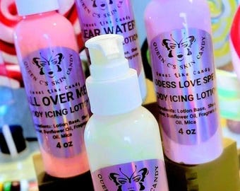 4-Piece Bundle Gift Set Body Icing Lotion 8oz & 4oz (over 70 scents available) |Hand Lotion| Nourishing Body Cream| Dry Skin Moisturizer