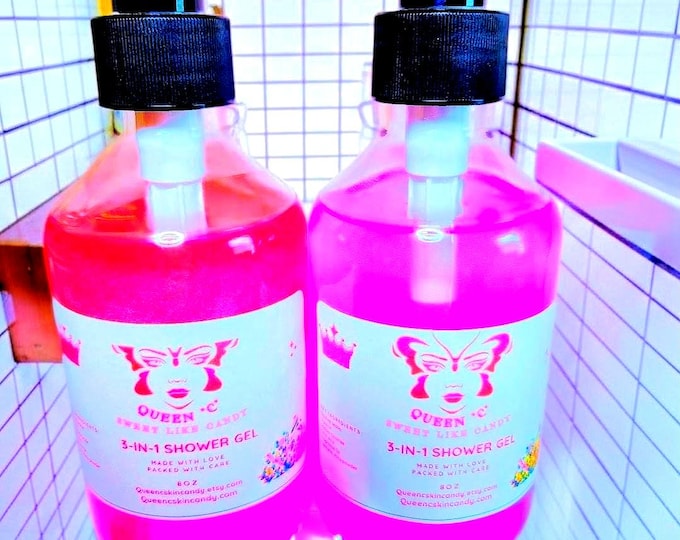 3-In-1 Shower Gel, Shampoo, Bubble Bath Skin Candy 8 oz