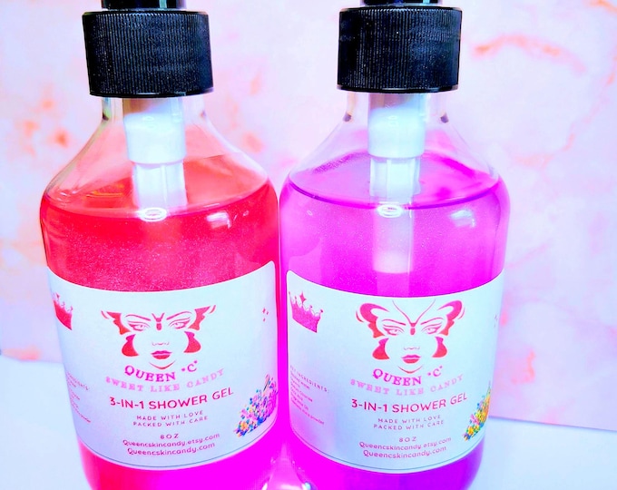 3-In-1 Shower Gel, Shampoo, Bubble Bath Skin Candy 8 oz