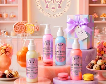 Shea Butter Body Icing Lotion 4-Pack, Sweet Scented Gift Set