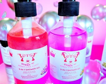 3-In-1 Shower Gel, Shampoo, Bubble Bath Skin Candy 8 oz