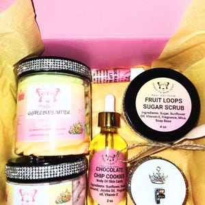 Spa Gift Box Variety Set includes 7 surprise Items |Spa Gift Box| Relaxation Gift Set| Self Care Package| Bath & Body Gift | Pamper Gift Set