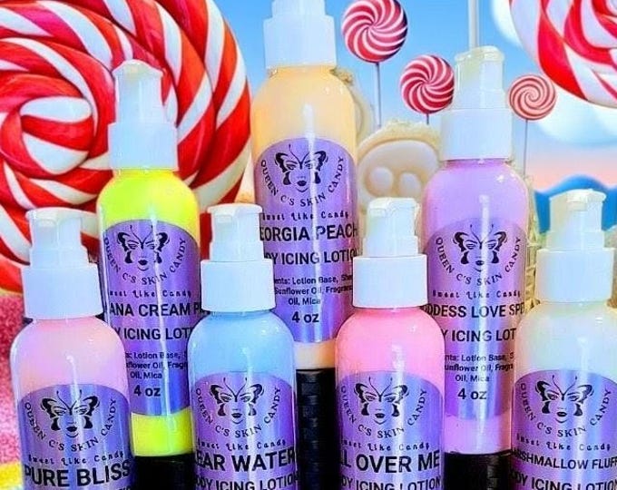 Body Icing Lotion Skin Candy 8oz & 4oz (over 70 scents available!)