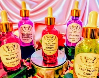 Sweet Body Oil Skin Candy (over 70 scents available) 1oz, 2oz,4oz & 8oz